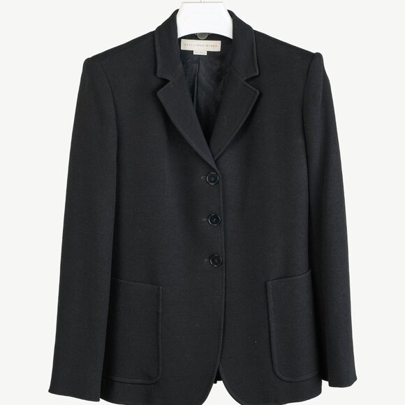 Stella McCartney PF/12 Black Viscose-Crepe Longline Blazer - Picture 2 of 10